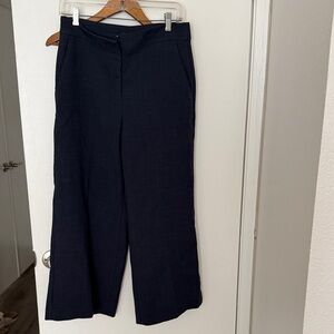 Ann Taylor Wide Leg Dress Pants in Navy